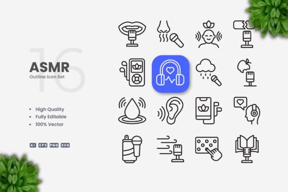 ASMR Icons: Enhancing Visual Communication with Simple and Clean Design