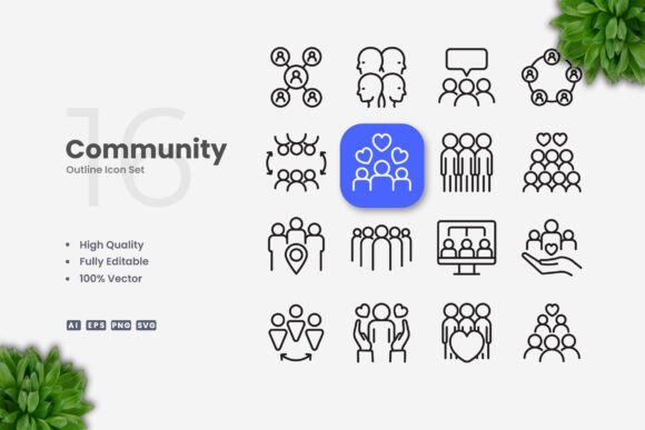 Community Icons: A Versatile and Professional Design Solution
