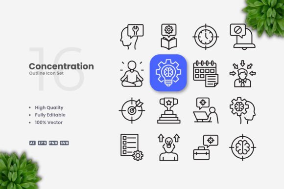 Concentration Icons: The Power of Simple and Clean Design