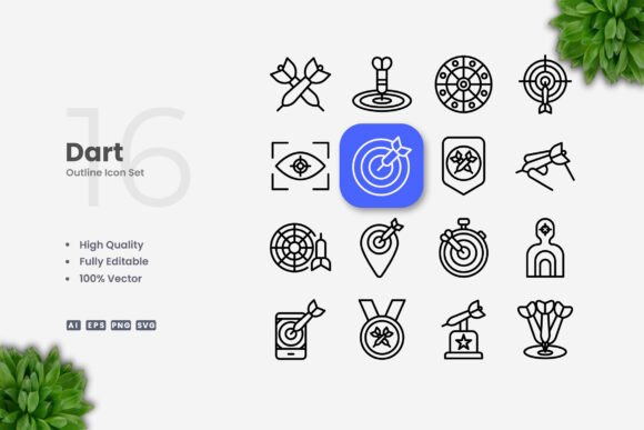 Dart Icons: Simple, Clean, and Versatile for Every Project