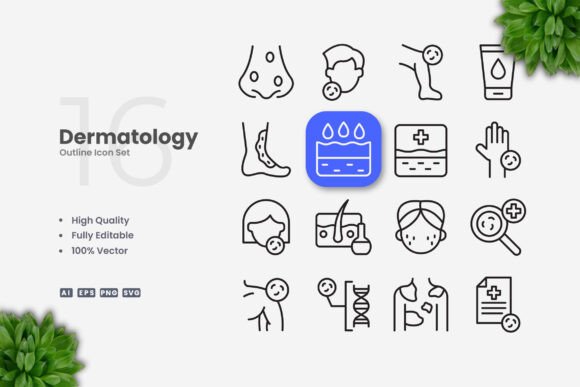 Dermatology Icons: A Professional Resource for Visual Communication