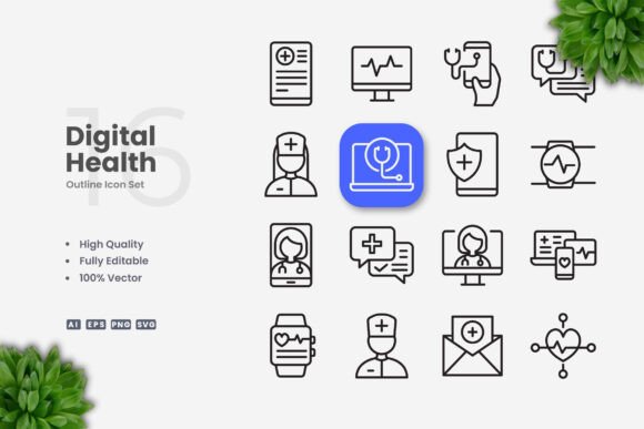 Digital Health Icons: A Smart Choice for Modern Design