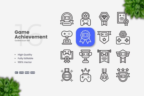 Game Achievement Icons: A Versatile Design Solution for Digital and Print Media
