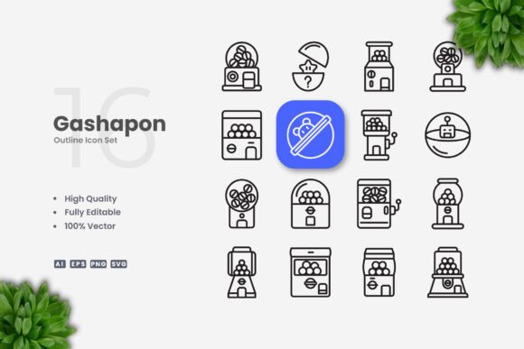 Gashapon Icons: A Versatile and Professional Design Resource