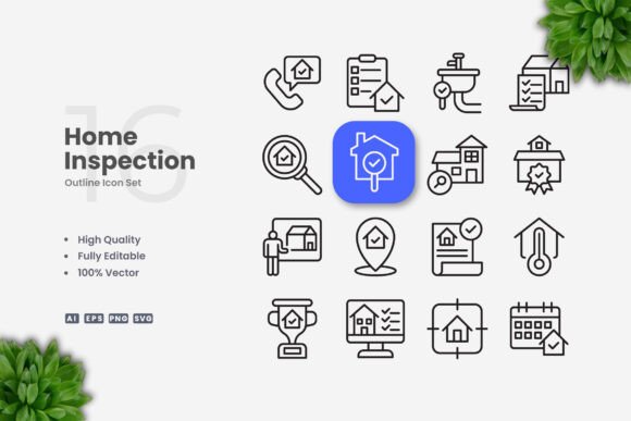 Home Inspection Icons: A Guide to Simple and Clean Design