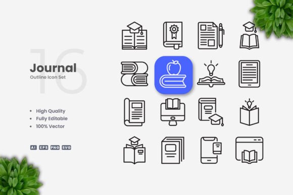 Journal Icons: Simple, Clean, and Versatile