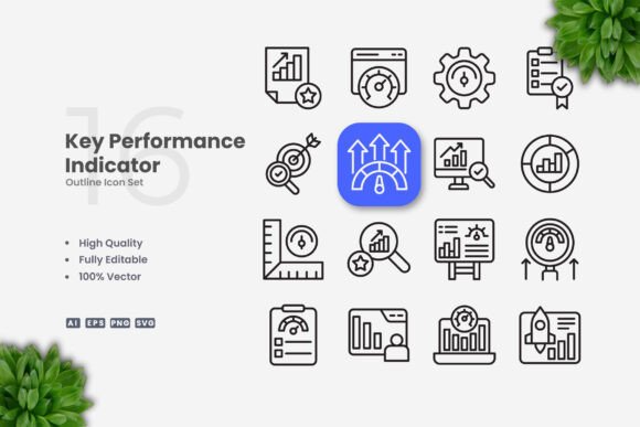 Key Performance Indicator Icons for Clear and Effective Communication