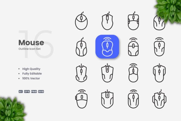 Mouse Icons for Streamlined Design Workflows