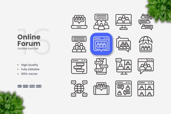 Online Forum Icons: Strategic Design for Modern Communication