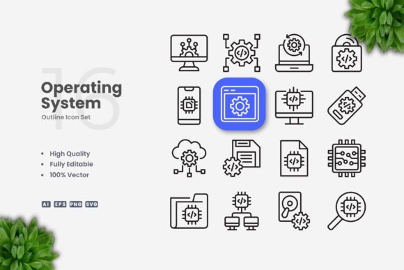 Operating System Icons for Modern Design